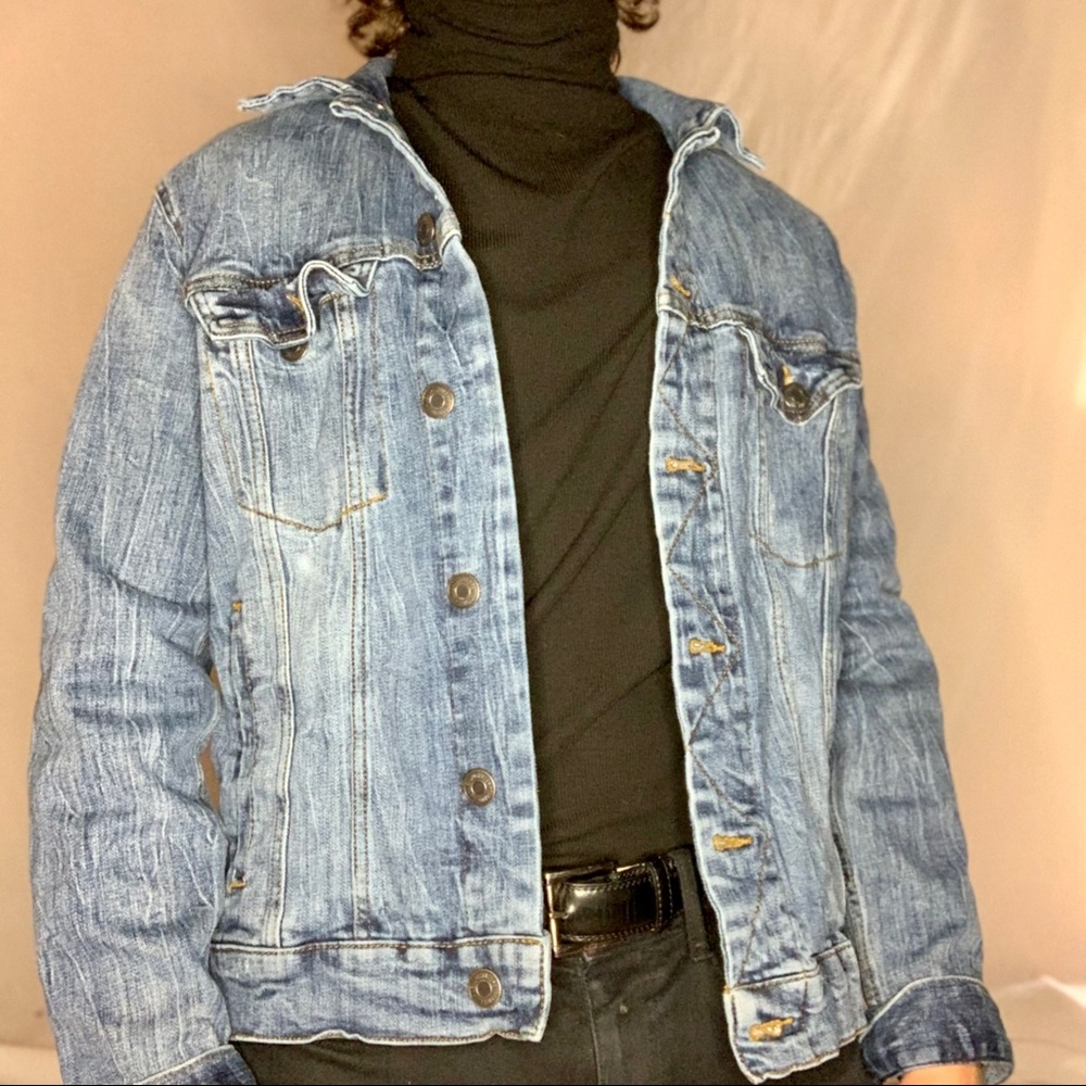 Aeropostale Denim Button-Up Blue Jean Jacket